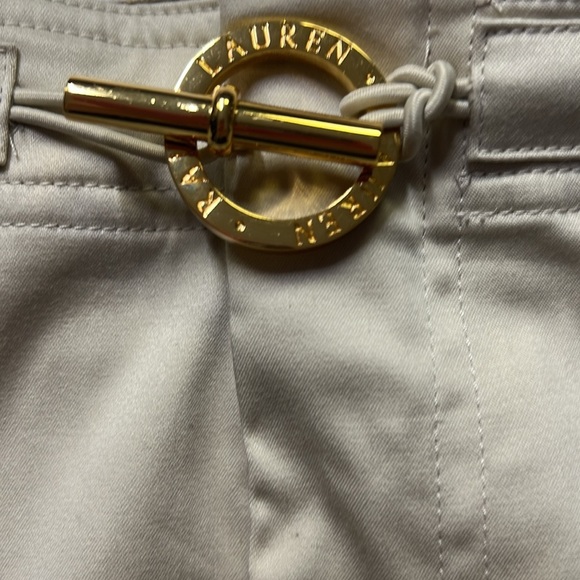 Ralph Lauren Khaki Gold Toggle Skirt Cream - Picture 5 of 6